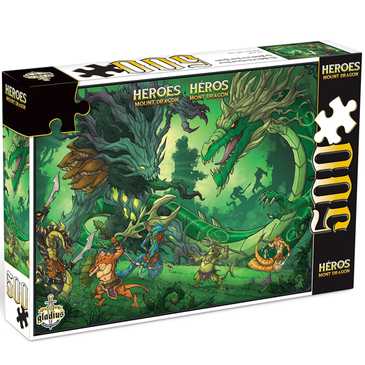 Casse-tete Héros du Mont Dragon 500 Bataille de la forêt maudite