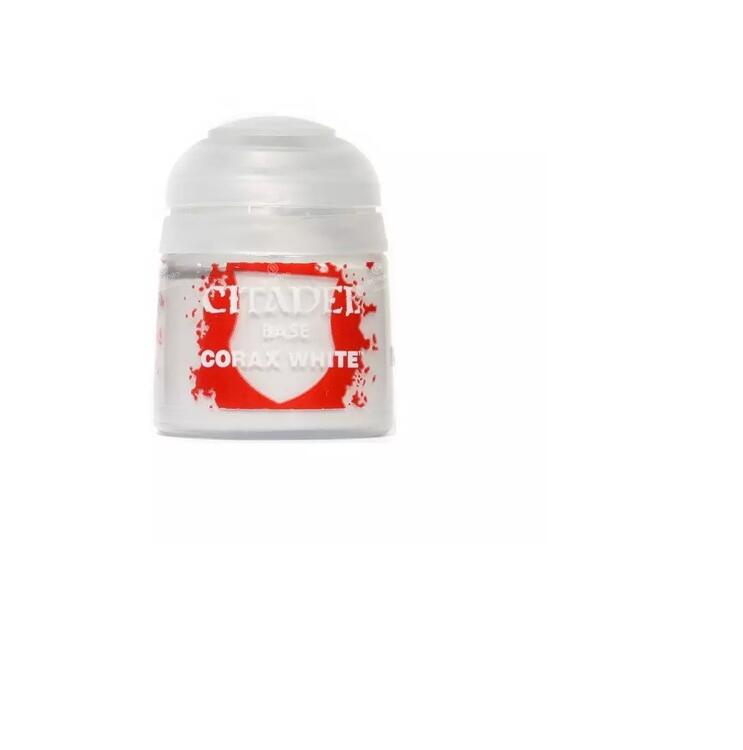 Peinture Citadel base Corax white 12ml.