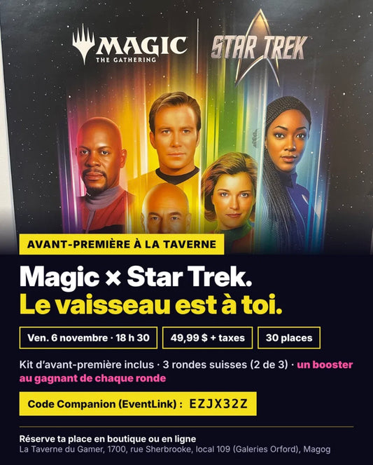 MTG Star Trek Prerelease – Avant-première du 6 novembre (réservation)